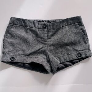 NO BOUNDARIES GRAY MICRO SHORTS•LINED•SIZE 5• LIKE NEW